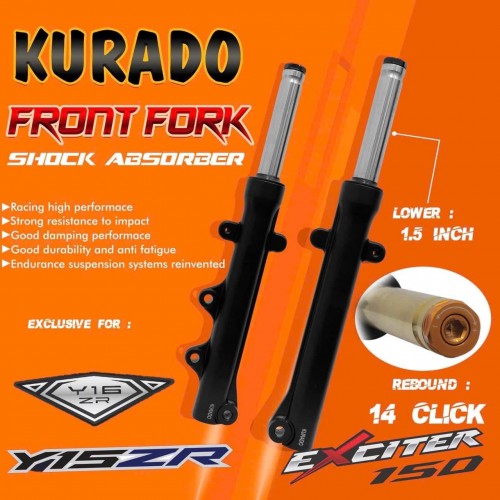 PHUỘC TRƯỚC KIT REBUND KURADO EX150/155/SIRIUS/WAVE/FULED/VARIO (TY BẠC)