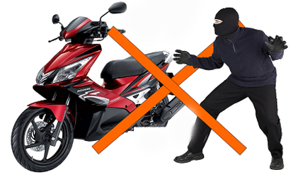 Hạn chế trộm cắp xe máy bằng khóa chống trộm