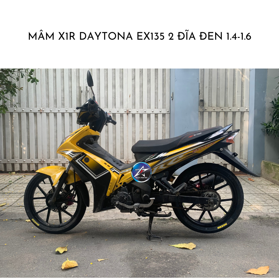 Mâm X1R Daytona Ex135 2 Đĩa Đen 1 4 1 6(3)